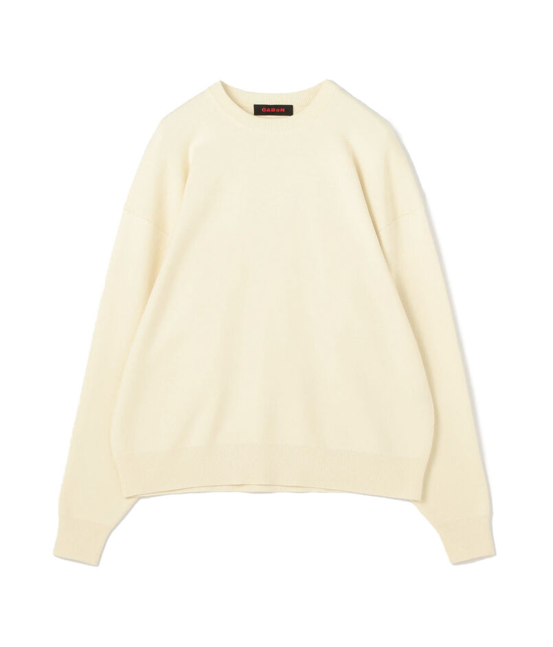 CABaN コットンカシミヤ クルーネックプルオーバー