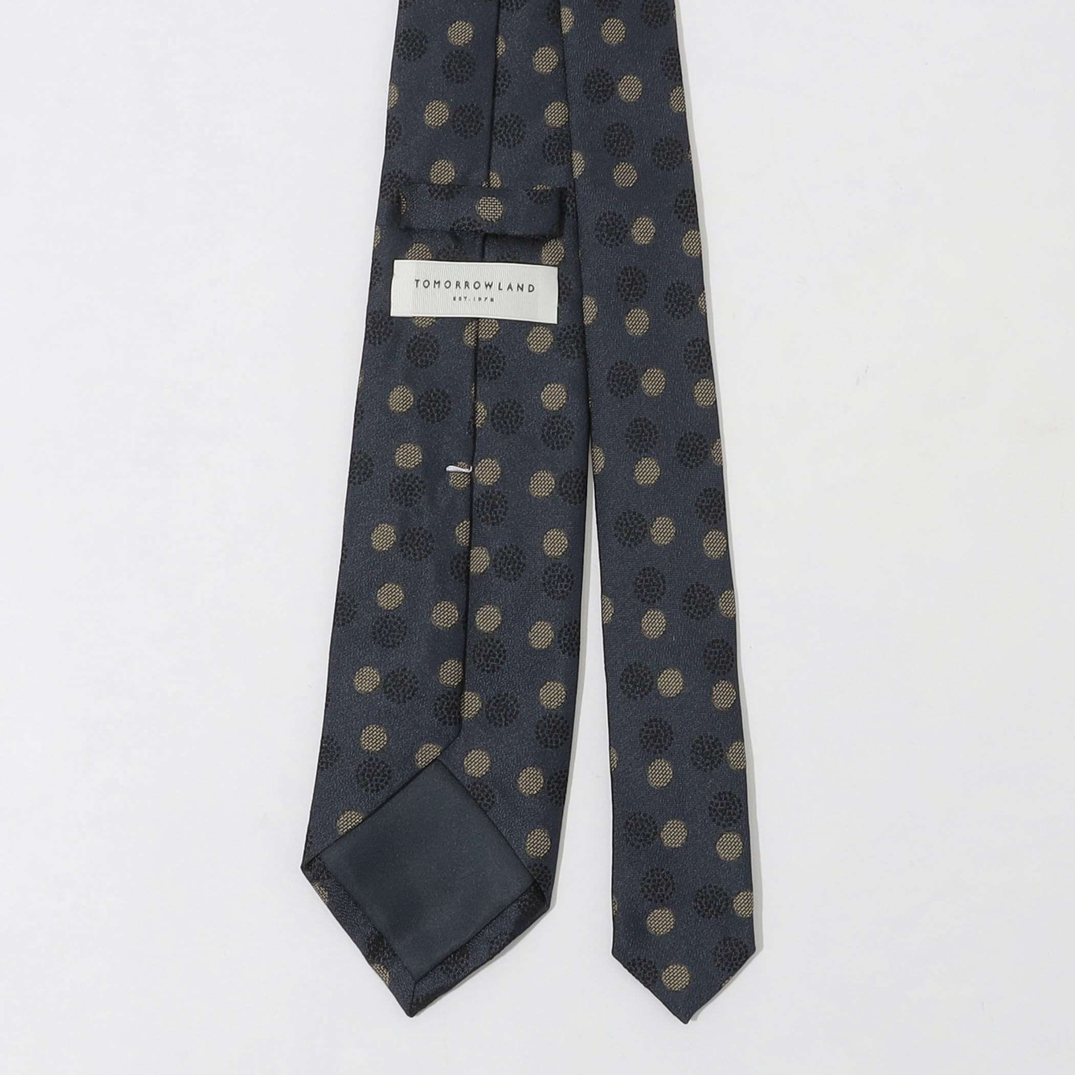 TOMORROWLAND シルクジャガード ドット柄ネクタイ｜トゥモローランド