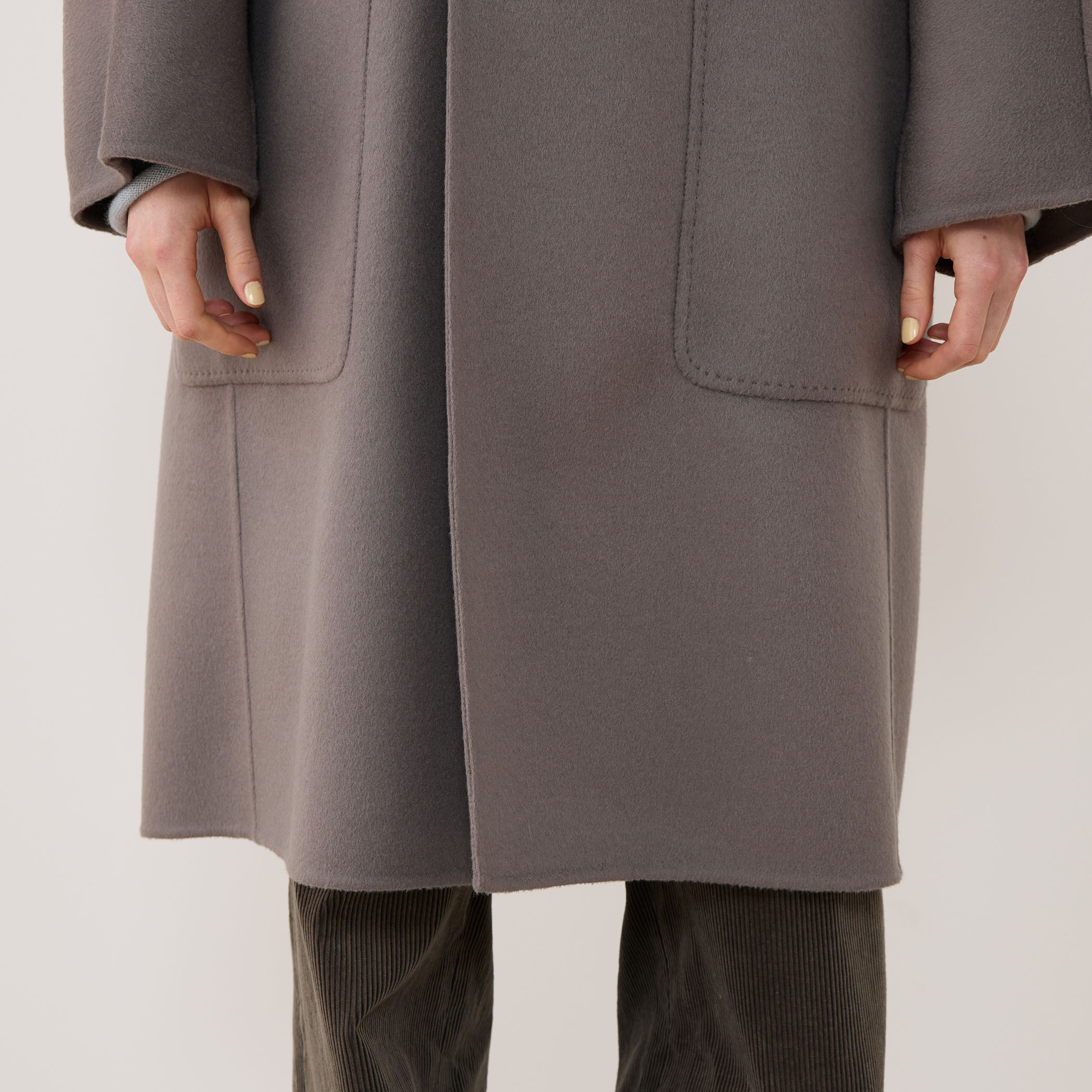 ダブルフェイス ドルマンスリーブフーデッドコート｜トゥモローランド