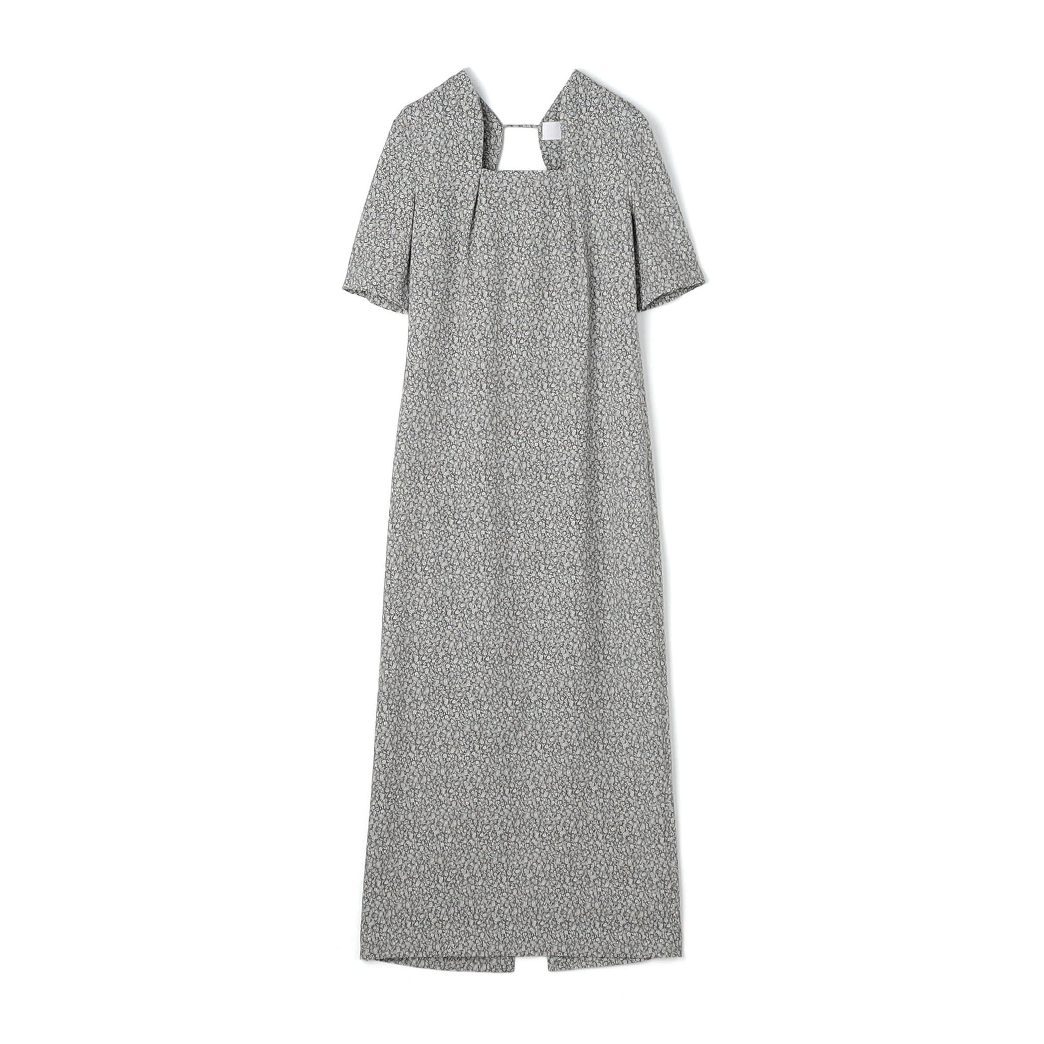 Mame Kurogouchi Floral Jacquard Square Neck Dress ジャカード