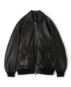 【別注】EMMETI AKRON ラムレザー ブルゾン