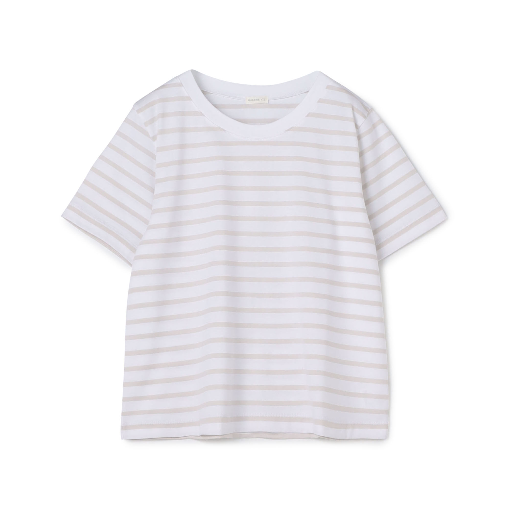 ファインコットンボーダー クルーネックTシャツ