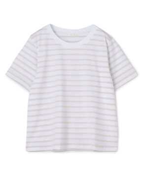 ファインコットンボーダー クルーネックTシャツ