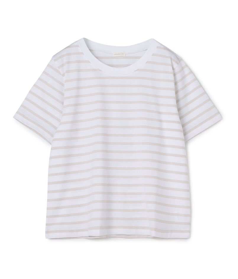 ファインコットンボーダー クルーネックTシャツ