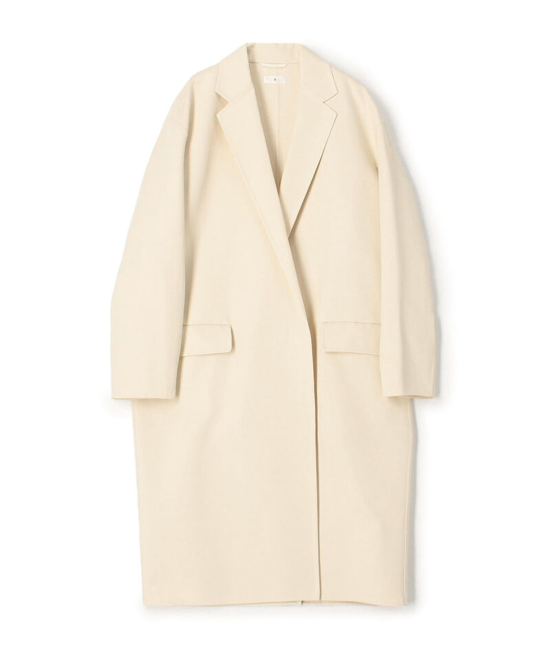 コットンダブルフェイス チェスターコート