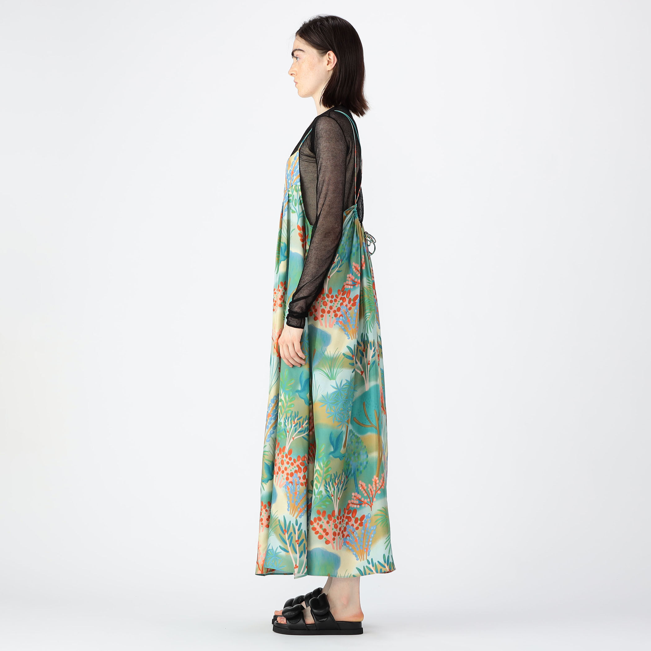 キャバン CABaN CABaN シルク HARVEST ロングワンピース （54