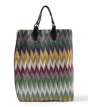 L'Avenir コットンポリエステルジャガード 2WAYトートバッグ