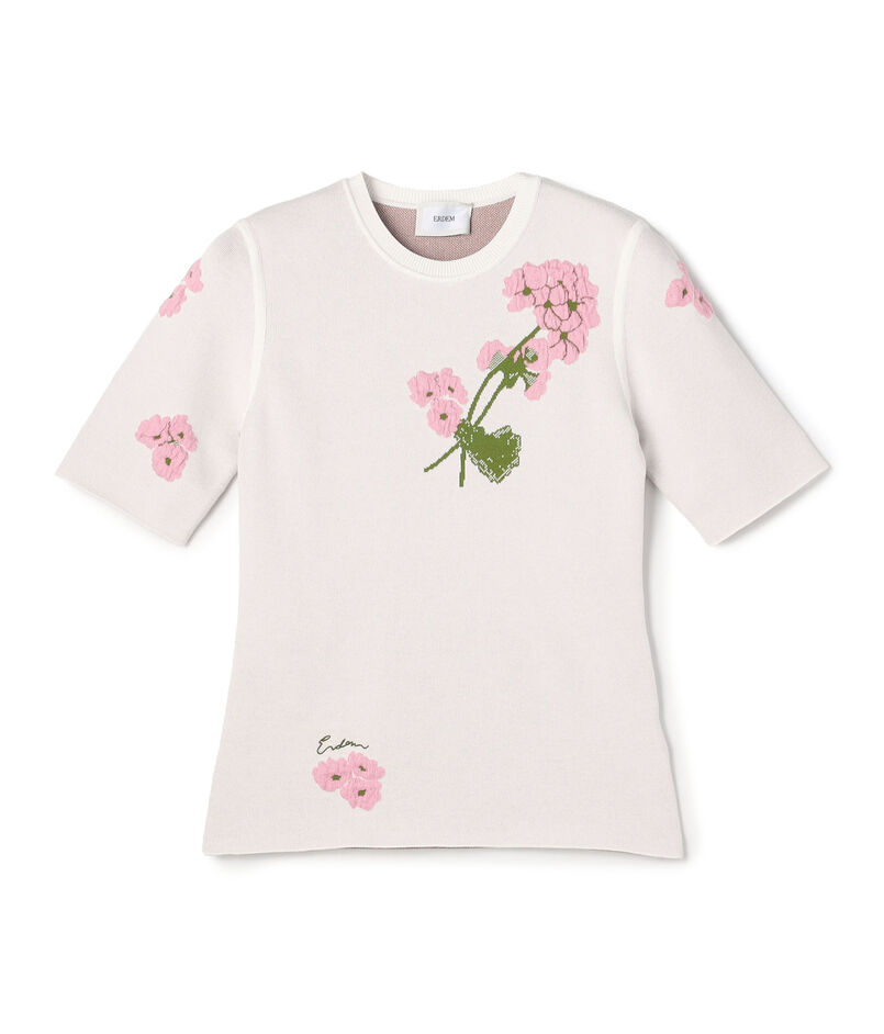 ERDEM SHORT SLEEVE KNIT トップス