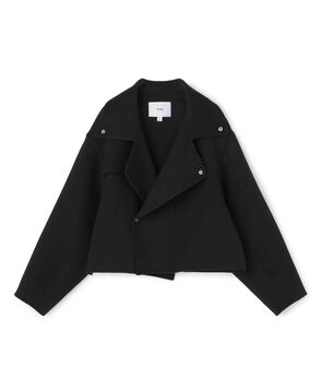 HYKE LIGHT DOUBLE-FACED CROPPED TRENCH COAT クロップドトレンチコート