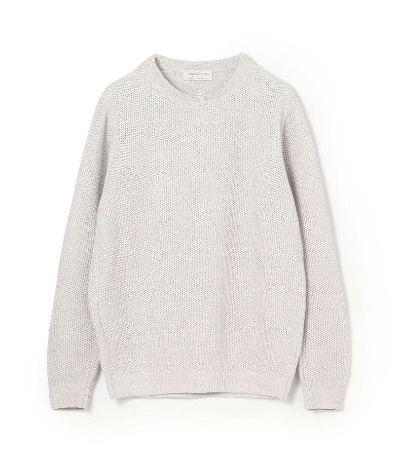 ■TOMORROWLAND tricot ギマコットンリネン クルーネックプルオーバー