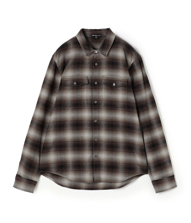 ソフトフランネルチェックシャツ MPFL3822