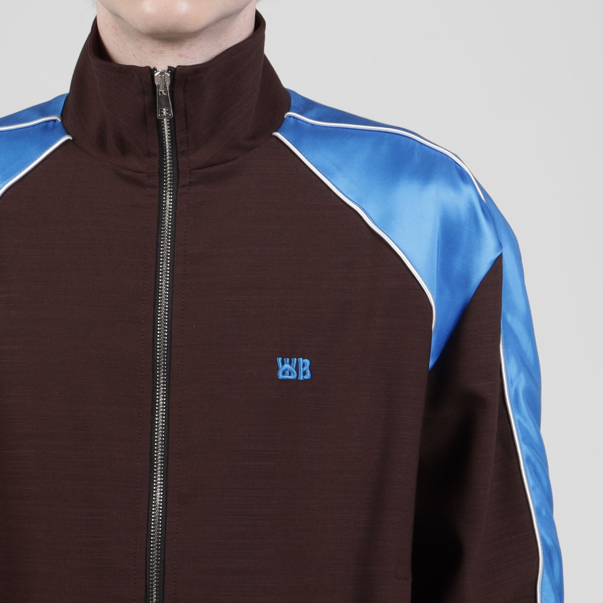 美品　24ss wales bonner Coda　シャツ　ジャケット　紺 X Wales Bonner Check Tartan Track Jacket, Blue | The Webster