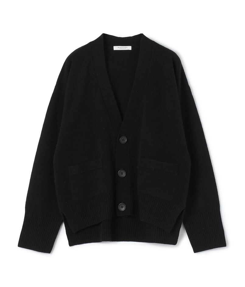 ■NZ LAMB 9G  Vネックカーディガン
