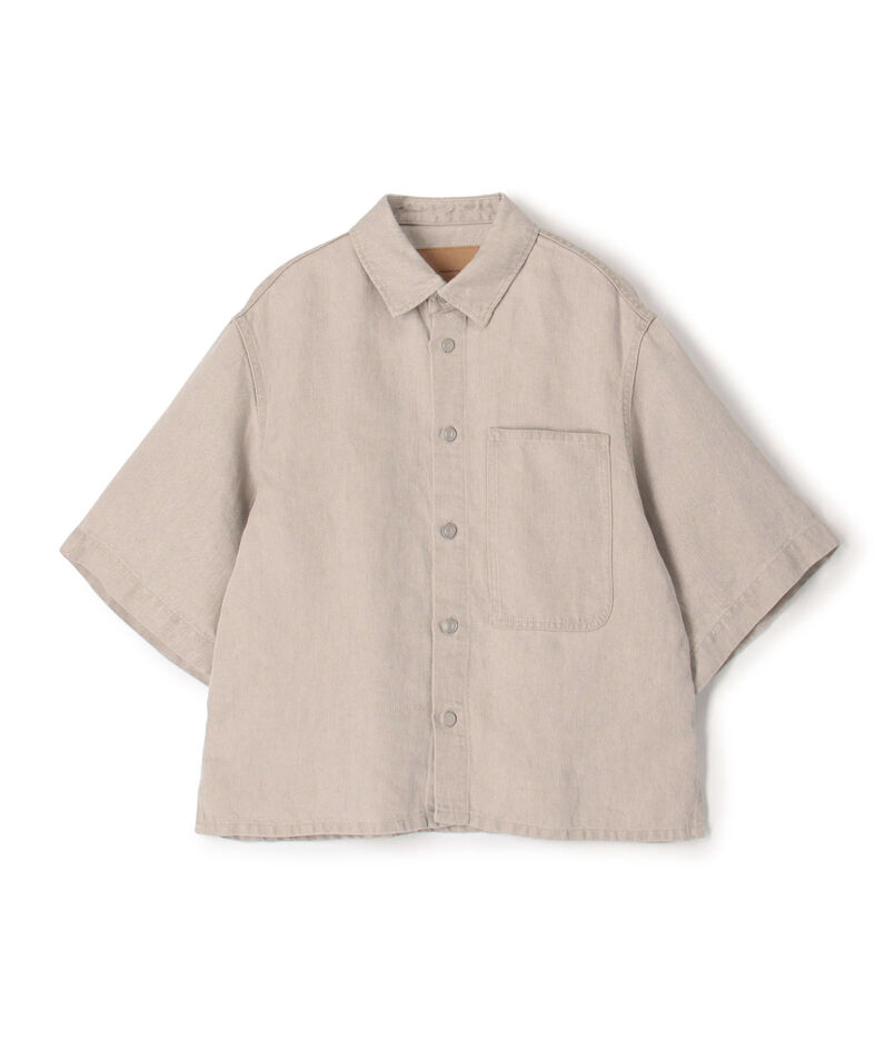 【WEB先行予約】リネンデニム ワンポケットシャツ