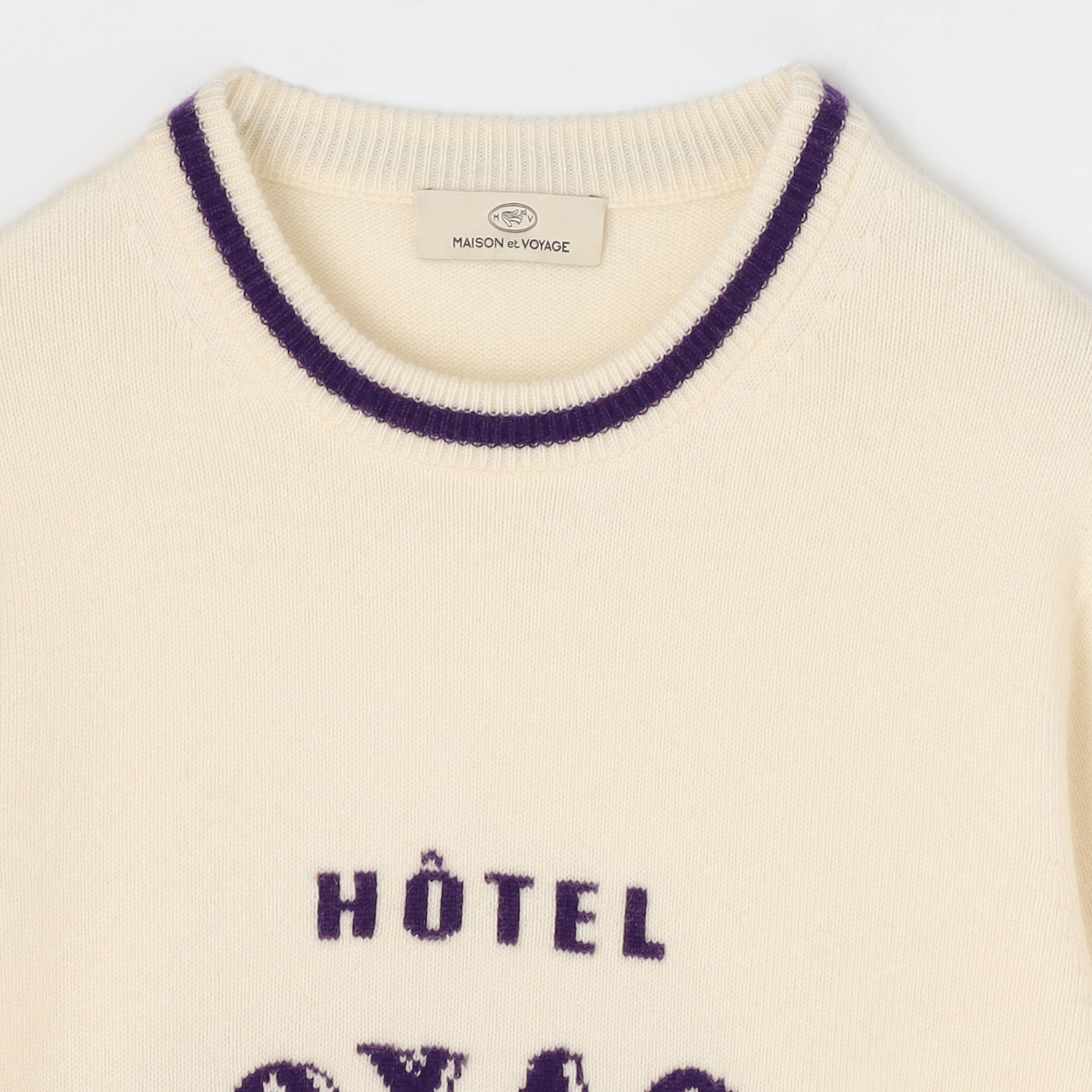 カシミヤ ロゴ クルーネックプルオーバー｜トゥモローランド