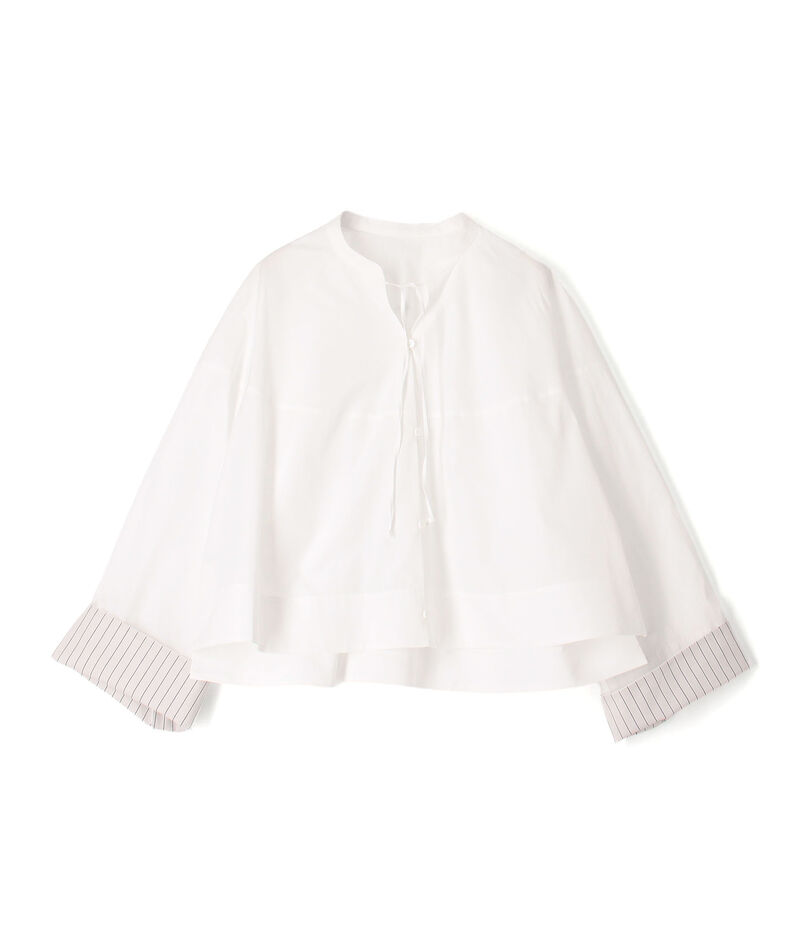 【WEB先行予約】コットンタイプライター バルジングブラウス