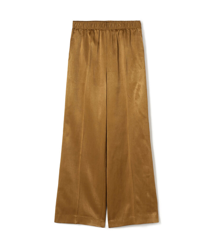 【WEB先行予約】 ソフトサテン エラスティックスリムパンツ