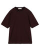 スーピマコットンシルケット リンキングニット襟Tシャツ