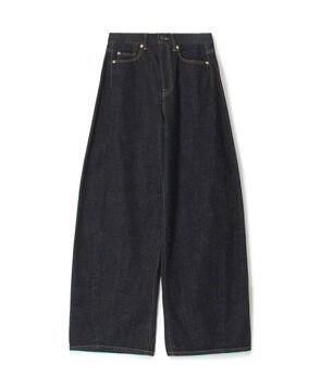 ワンウオッシュエッセンシャルデニム バルーンパンツ