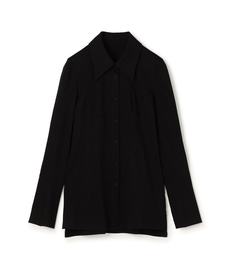 Mame Kurogouchi Cotton Jersey Shirt