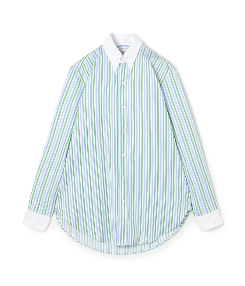EASTMOND APPAREL コットン タブカラー ロングスリーブクレリックシャツ