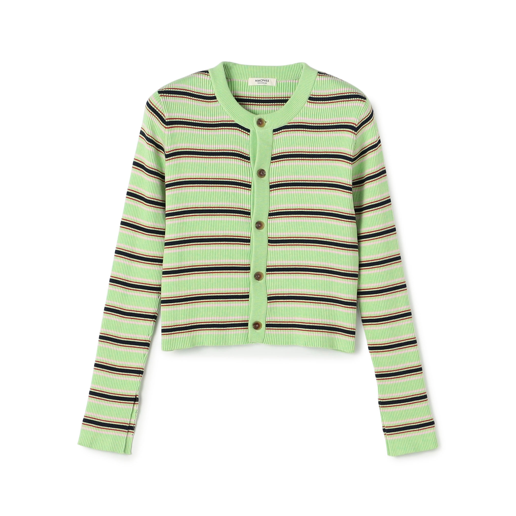 コットンリブ クルーネックカーディガン｜トゥモローランド 公式通販