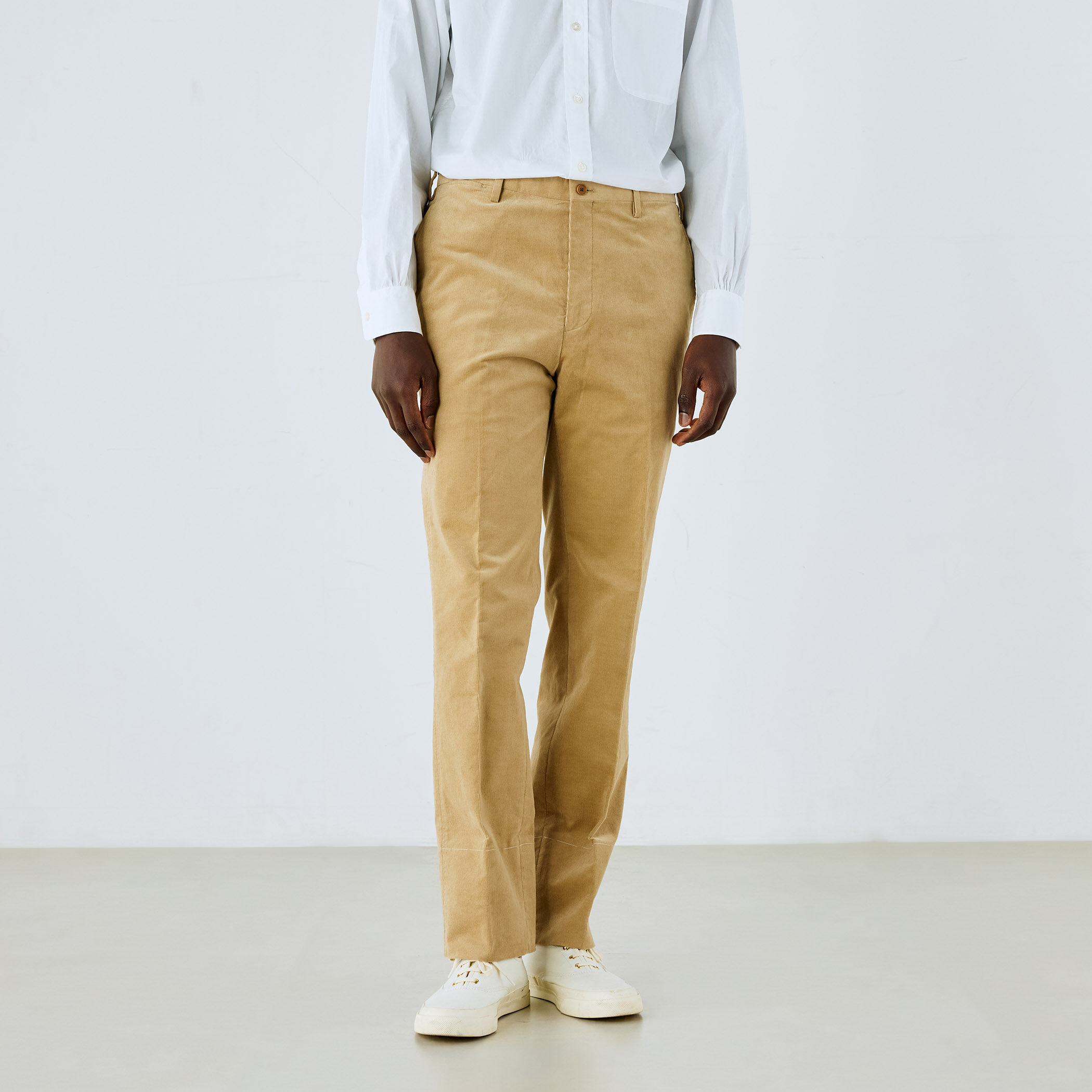 コットンコーデュロイ ノープリーツパンツ DUCA VISCONTI