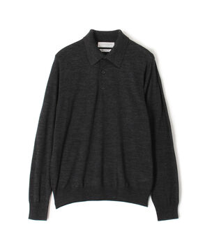 TOMORROWLAND tricot スーパーファインメリノウール ニットポロシャツ S-WOOL