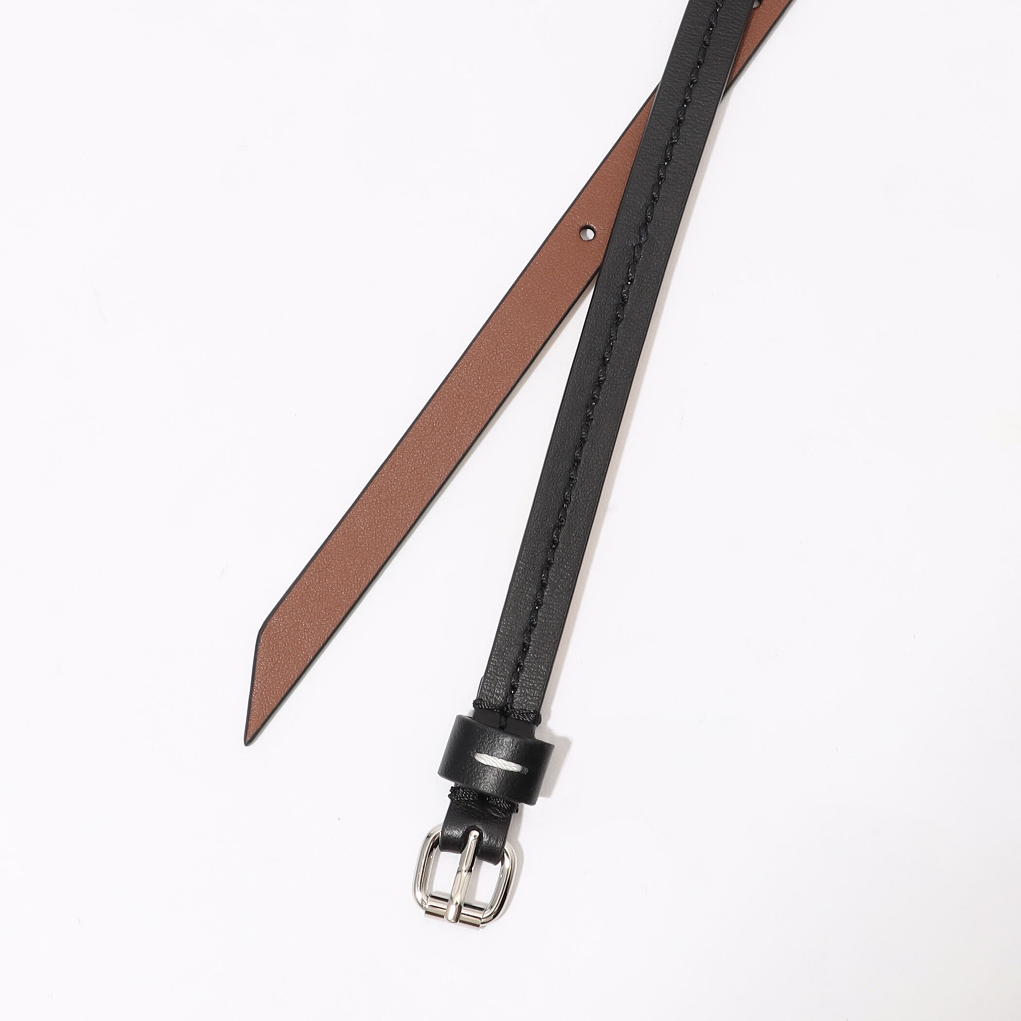 Maison Margiela 10 レザーナローベルト｜トゥモローランド 公式通販