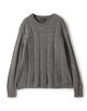 カシミヤケーブル クルーネックプルオーバー WLTC3902