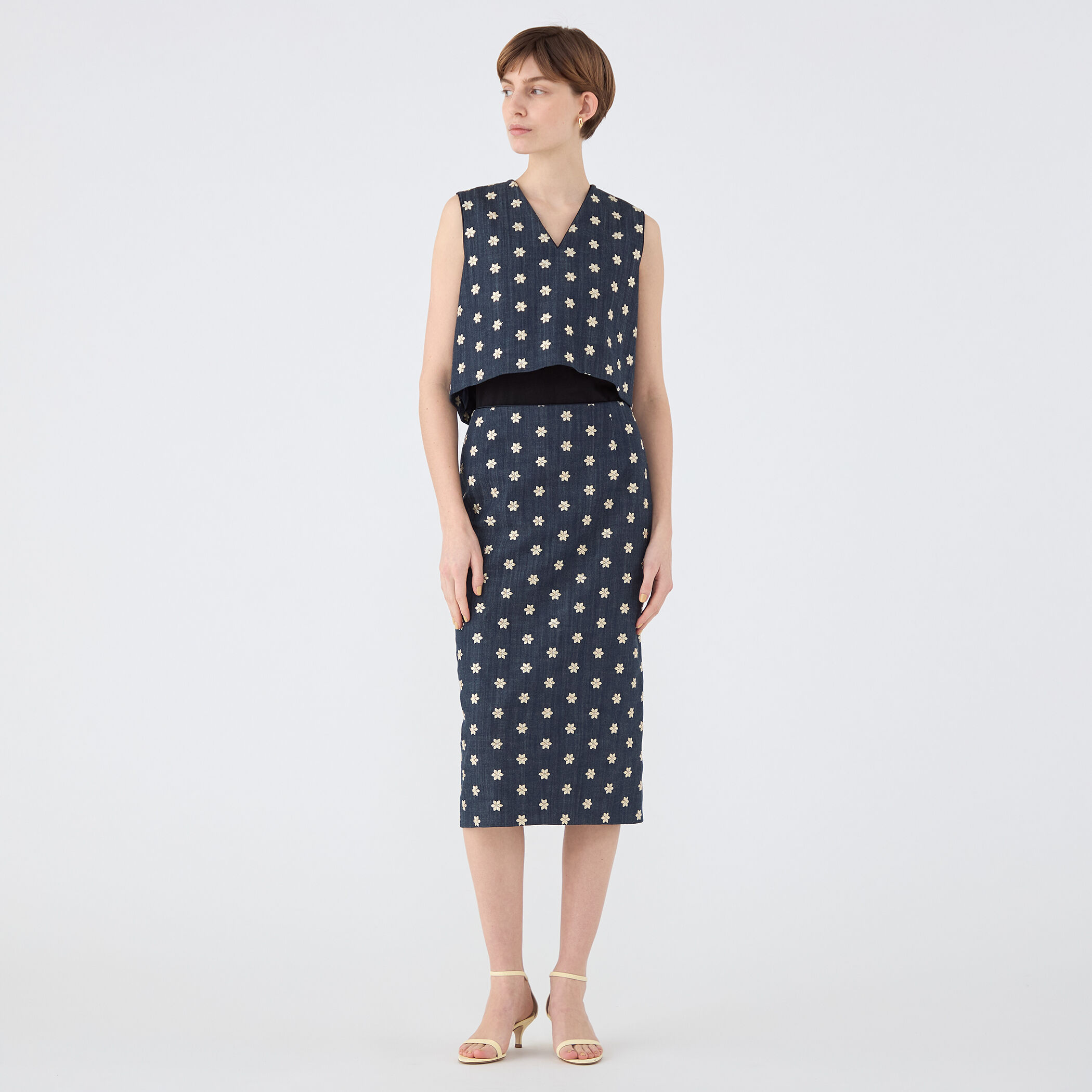 ドレフルールデニム タイトストレートスカート｜トゥモローランド 公式通販