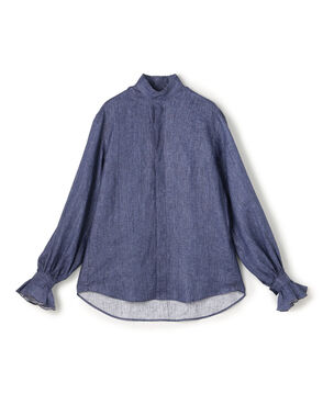 BOURRIENNE BOUDOIR LIN MARINE  リネンブラウス
