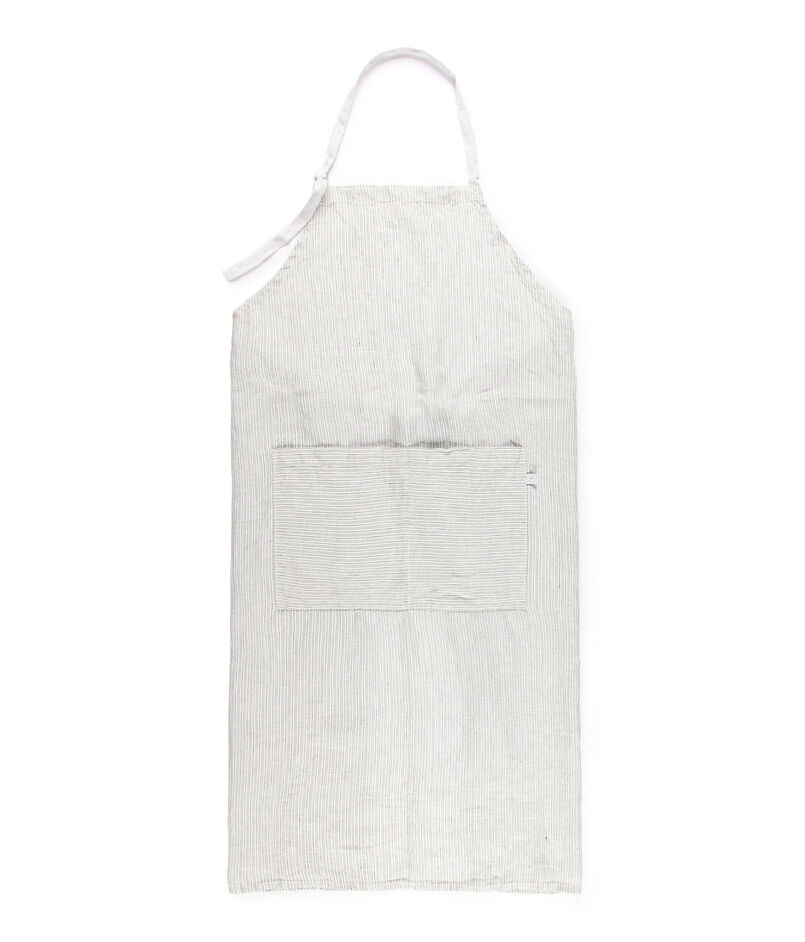 ストライプリネン エプロン