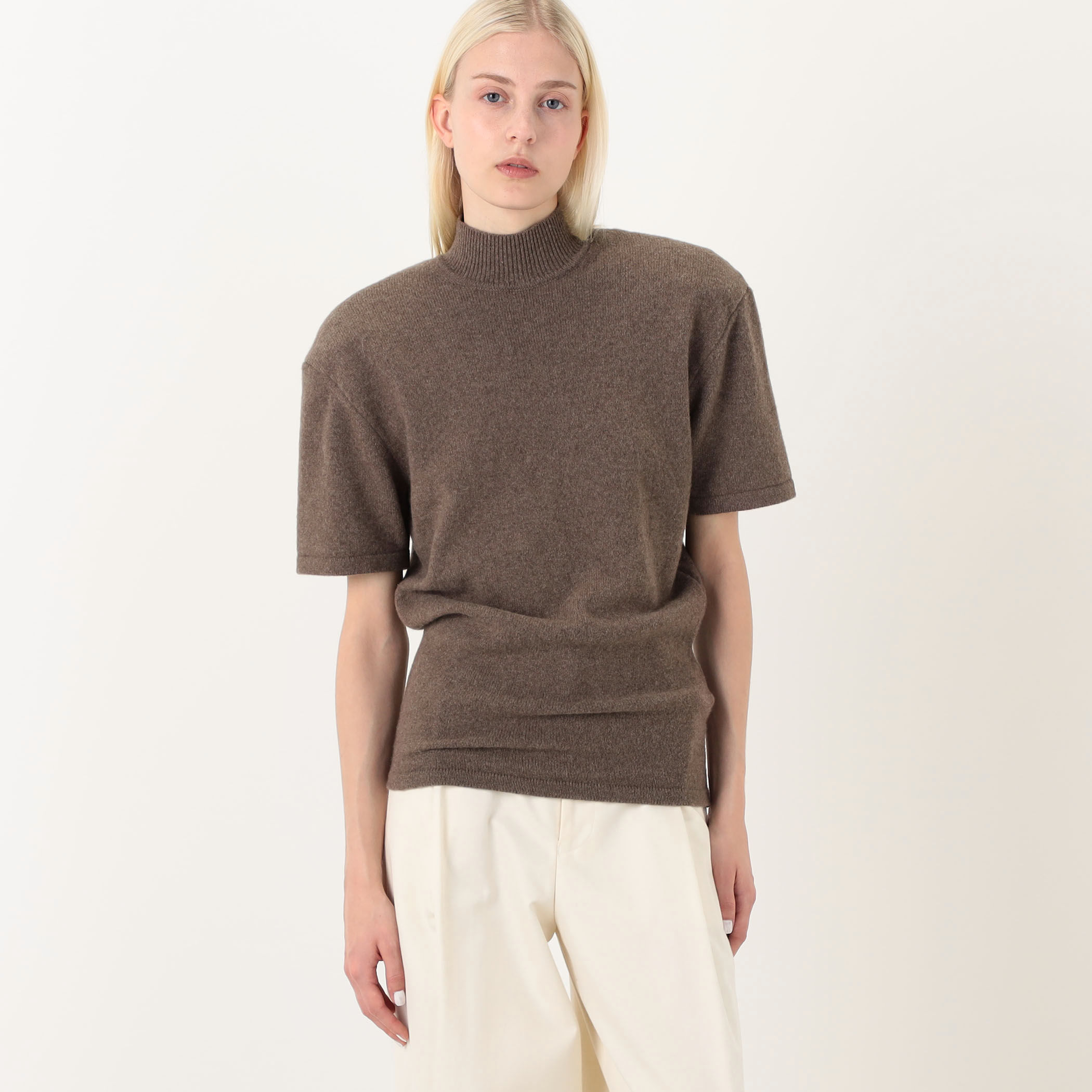 JACQUEMUS LA MAILLE CASTAGNA ハーフスリーブニット
