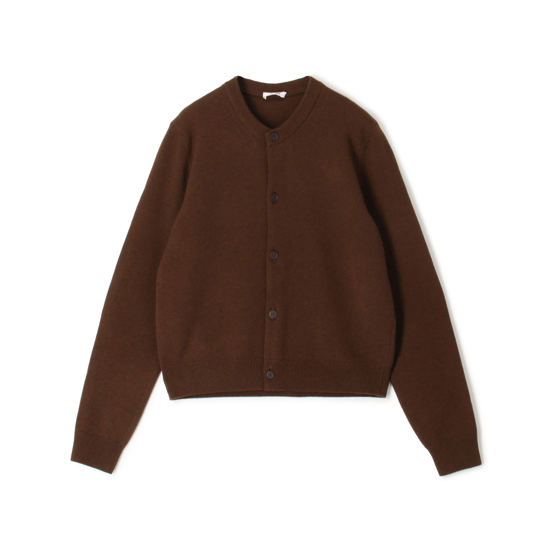 エクストラファインウール クルーネックカーディガン