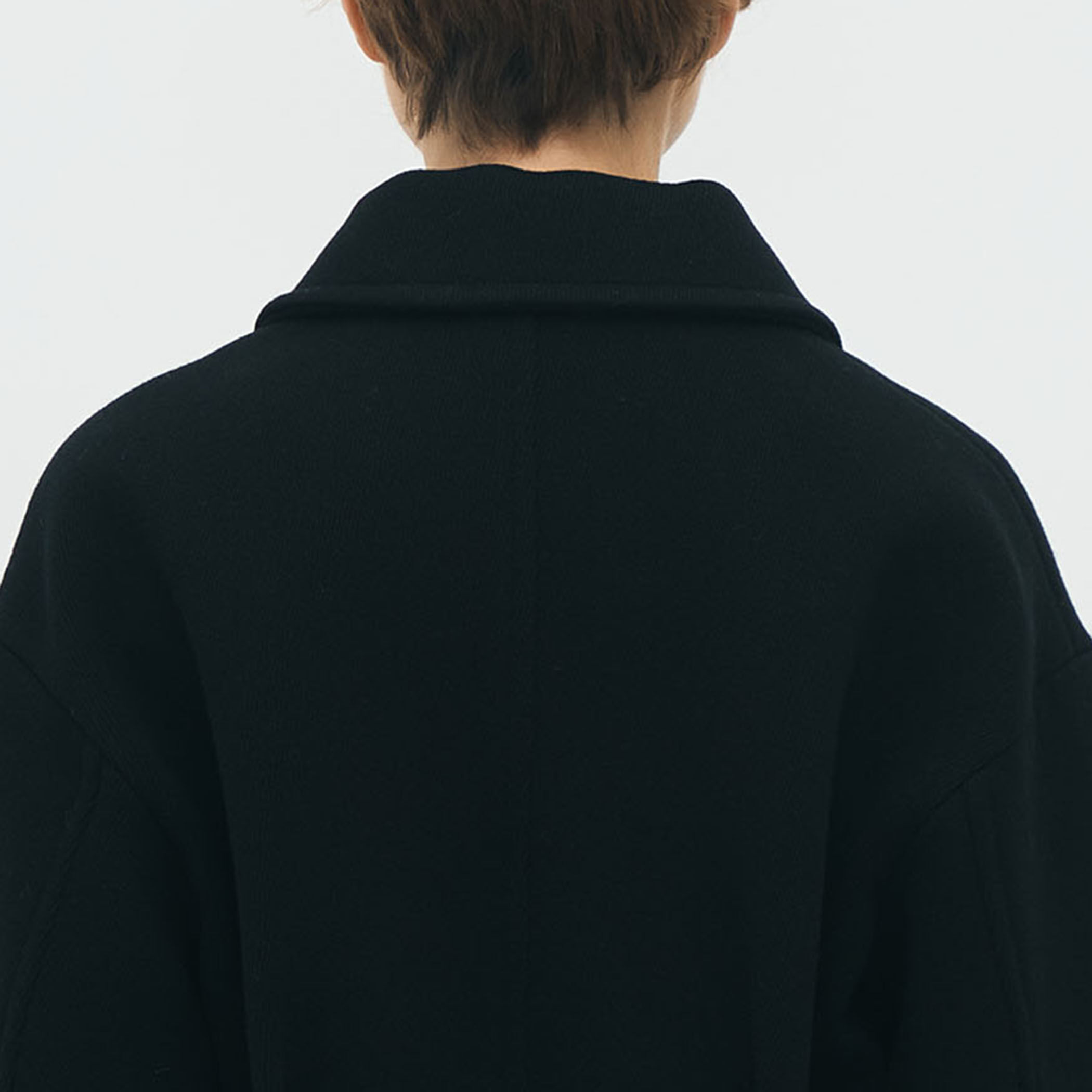 キャバン CABaN ライダース ニットジャケット ショート カシミヤ混 黒 キャバン CABaN ライダース ニットジャケット ショート カシミヤ