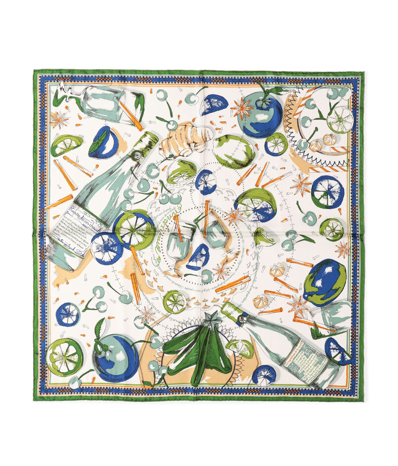 manipuri WINE シルクスカーフ