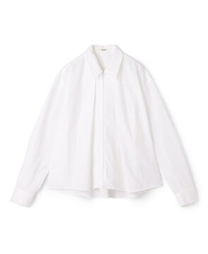 コットンタイプライター ジップブラウス