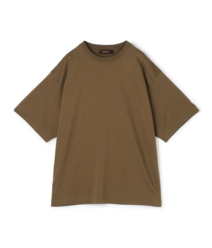 CABaN コットン ドロップショルダークルーネックプルオーバー