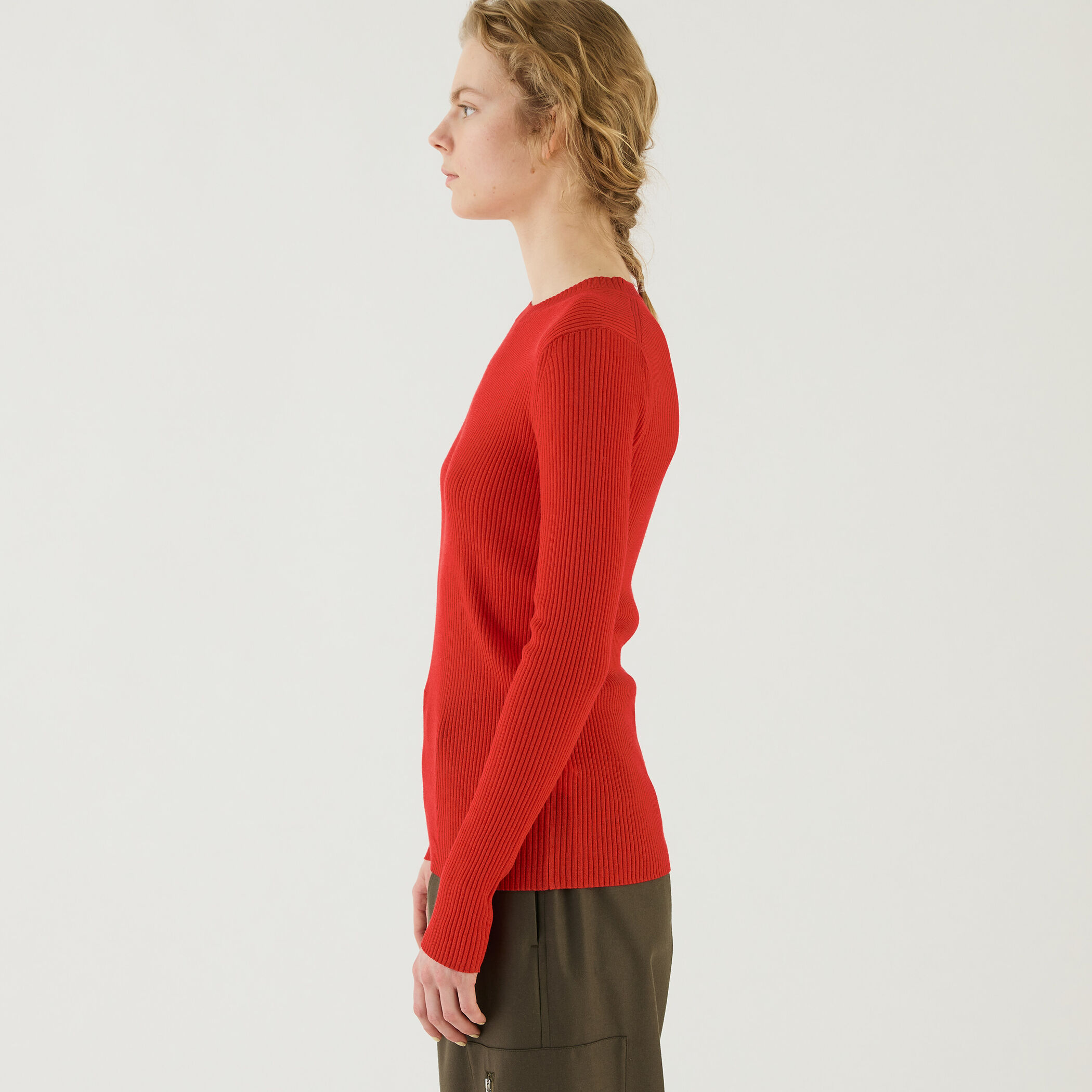 プルミエールウールリブ クルーネックプルオーバー｜トゥモローランド