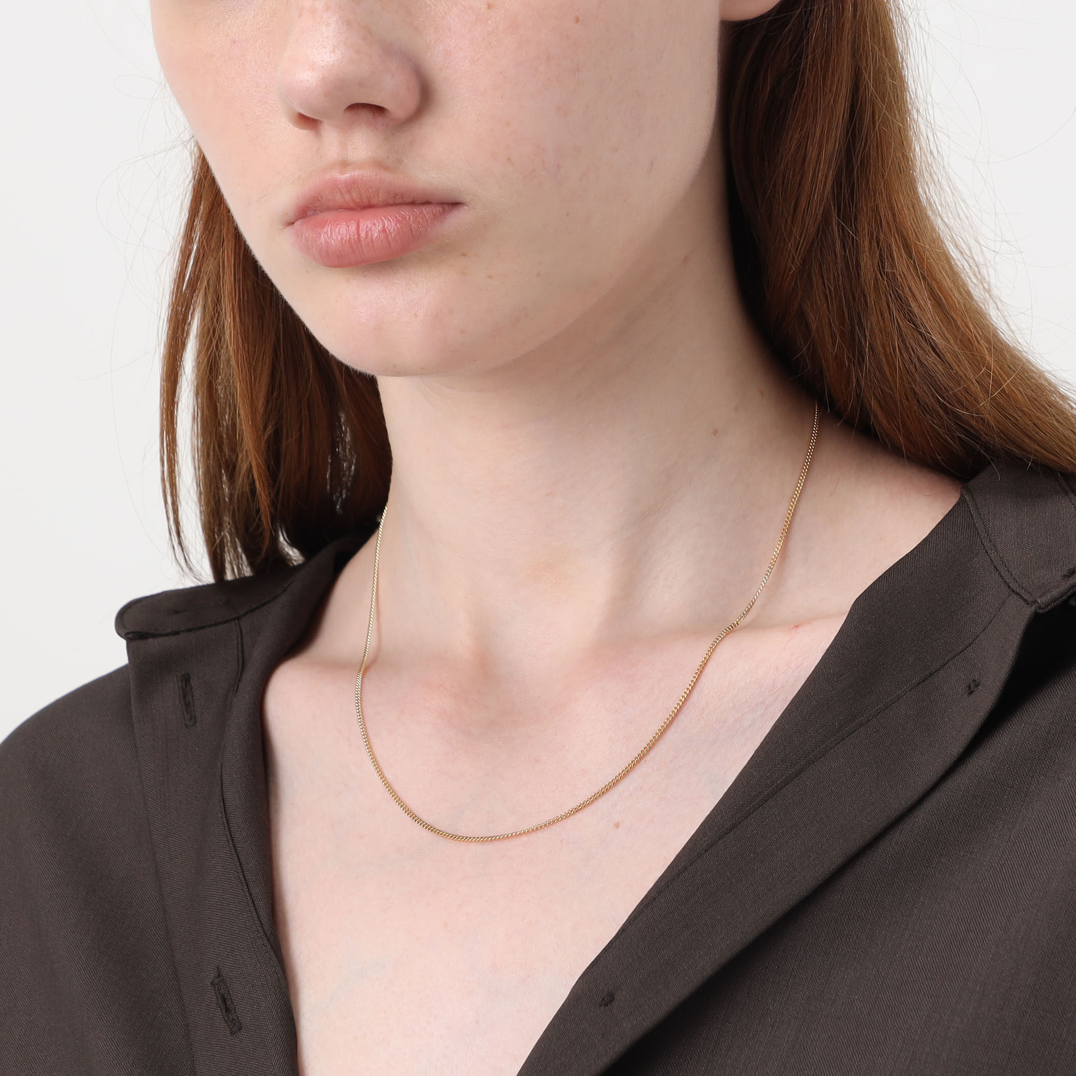 TOM WOOD Jil Chain Gold 18inch チェーンネックレス