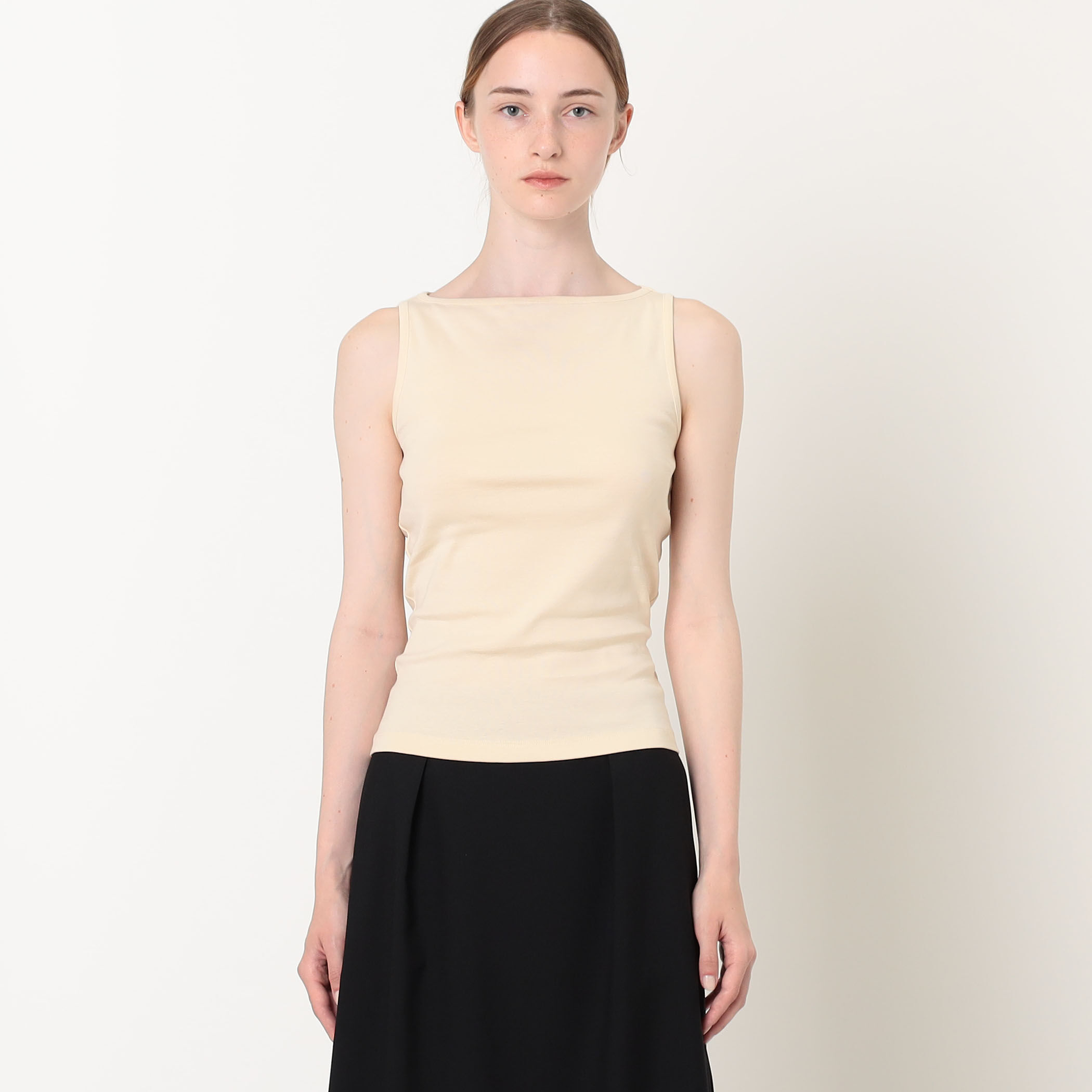 FLORE FLORE TIMMI TANK ボートネック タンクトップ｜トゥモローランド