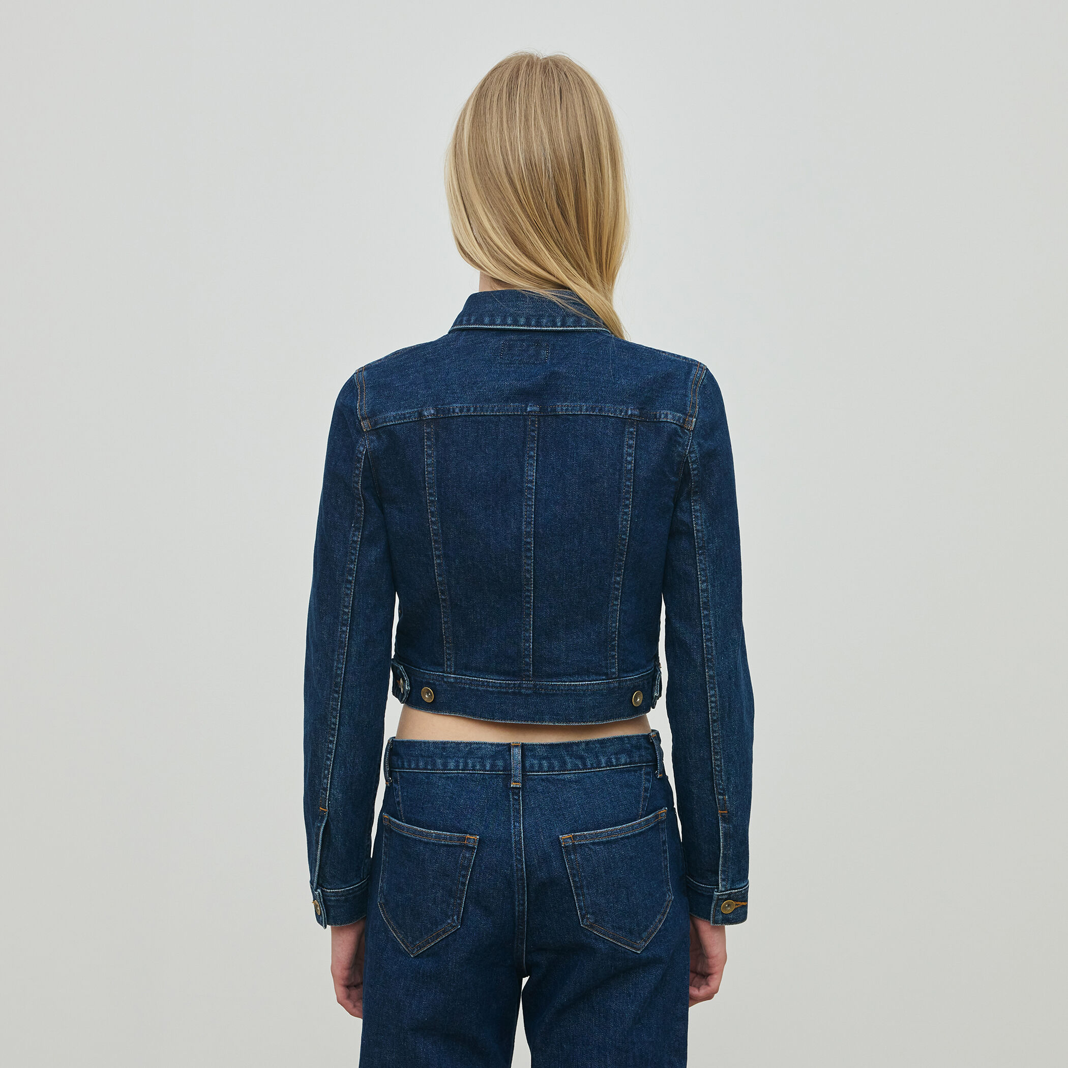 tomorrowland blue work デニムジャケット メンズのデニムジャケットはBLUE WORKがオススメ。どこから見て