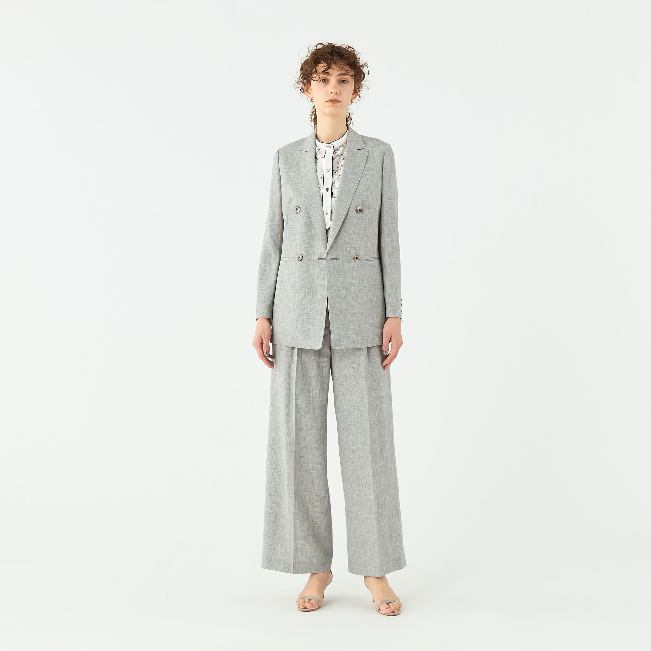 サマーグレンチェック タックワイドパンツ｜トゥモローランド 公式サイト