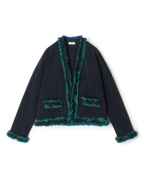 コットン ミラノリブフリンジジャケット