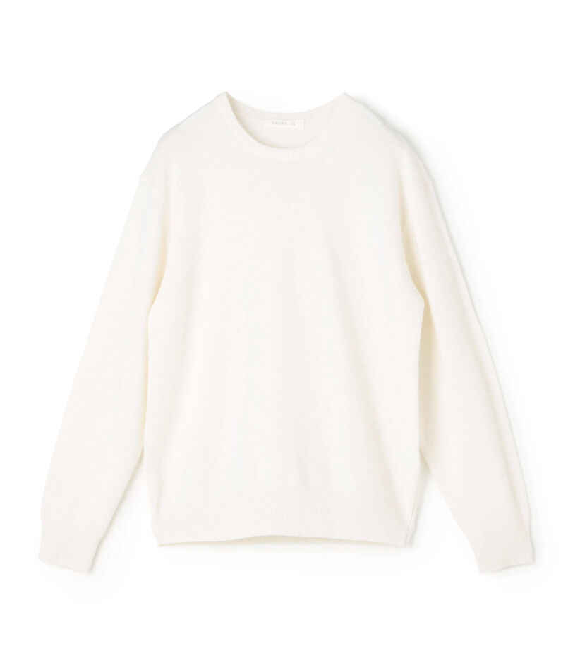 スコットランドカシミヤ クルーネックプルオーバー