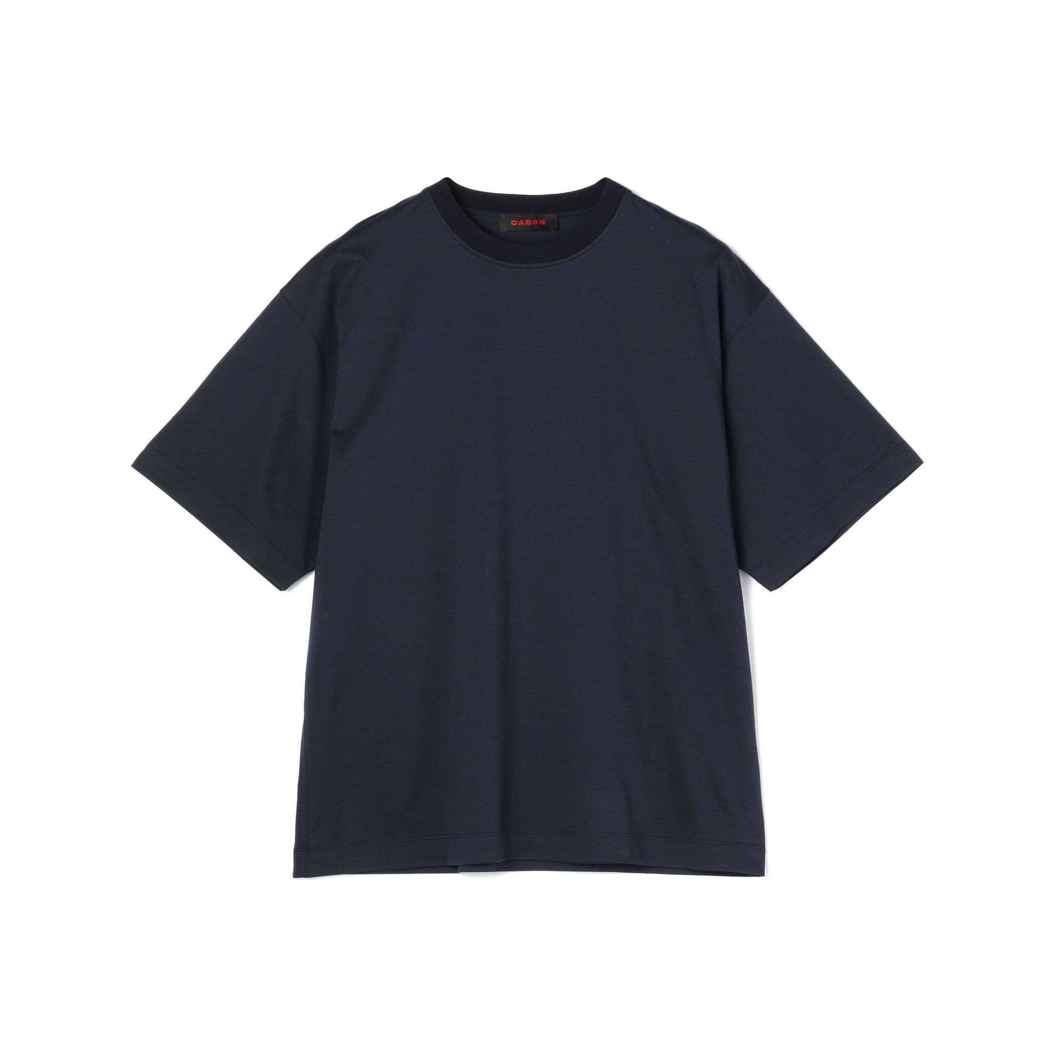 素晴らしい品質 CABaN コットン ドロップショルダークルーネックプルオーバー トップス