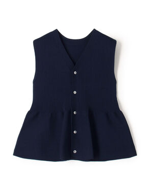 フォームニット ペプラムベスト