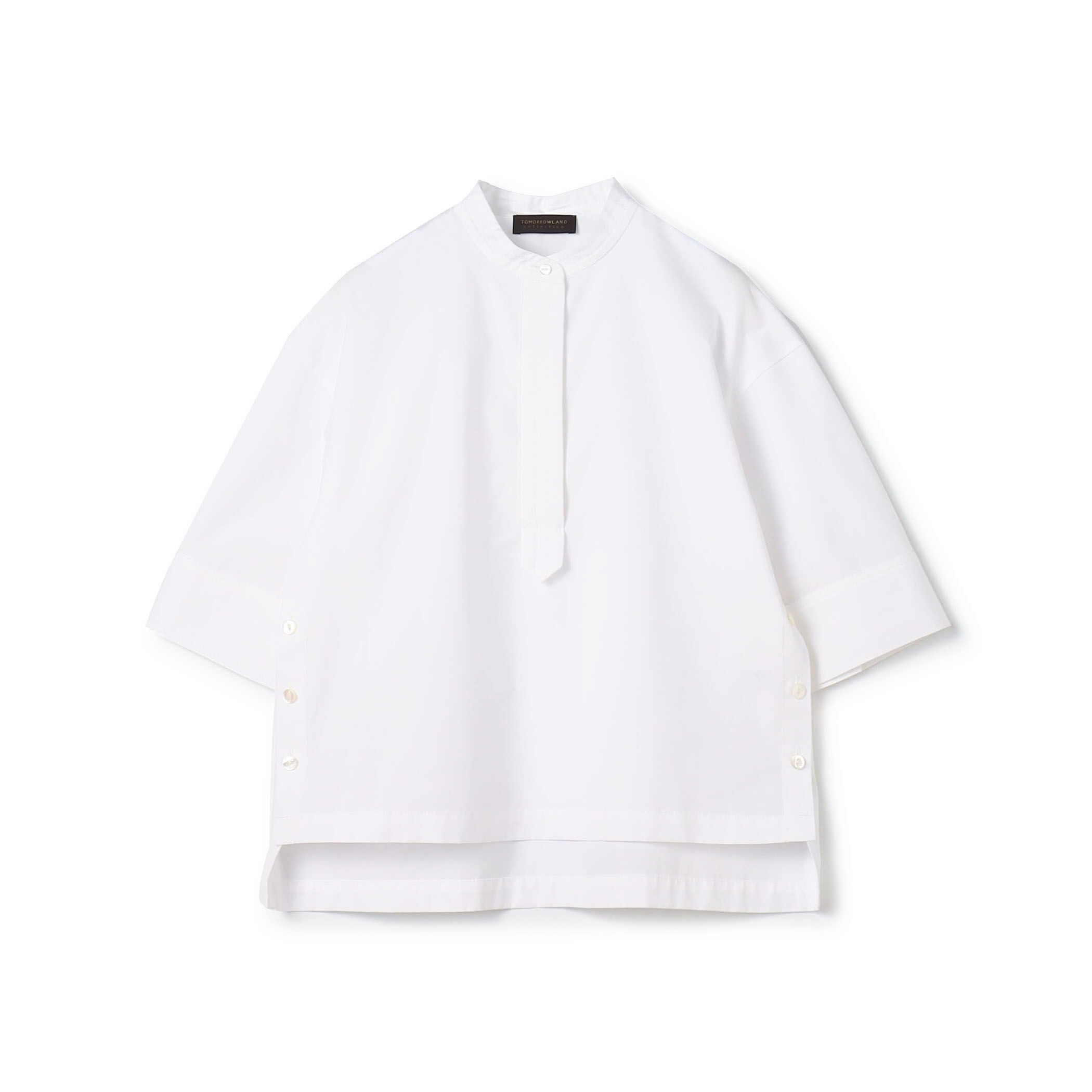 コットントロピカル サイドスリットブラウス｜トゥモローランド 公式通販