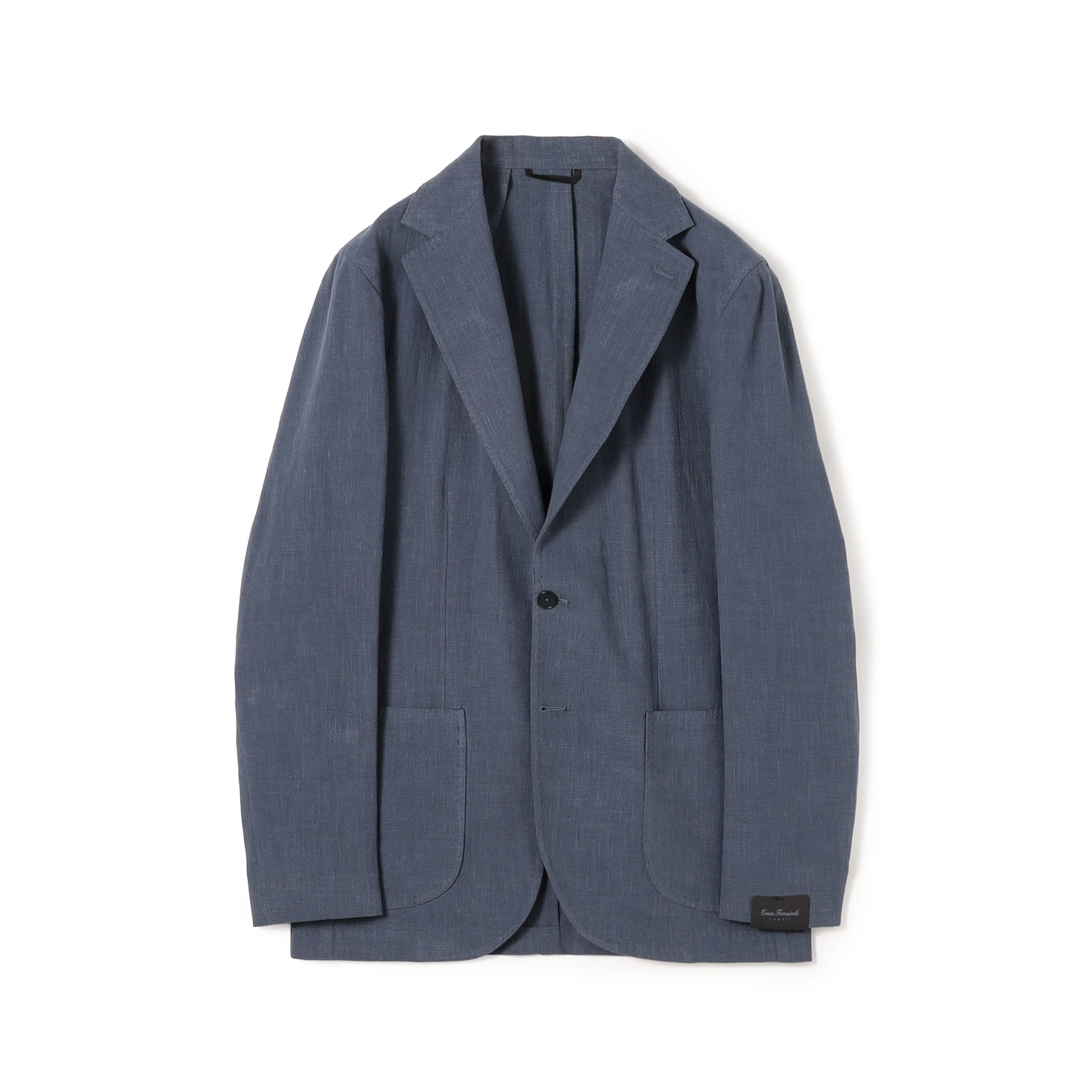 ERRICO FORMICOLA リネンコットン シングルブレステッド2Bジャケット